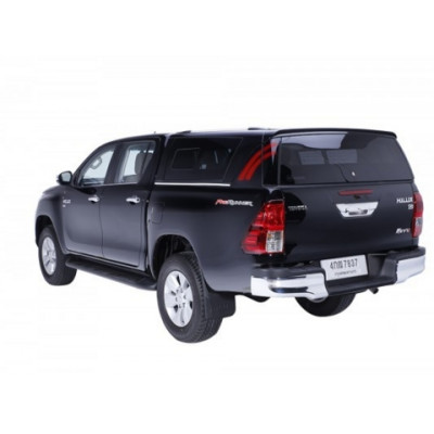 Кунг стальной для Toyota Hilux REVO (2015+) TL1 (глухие боковые окна) черный (218)