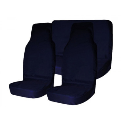 Комплект грязезащитных чехлов на передние и заднее сиденья (синий)
